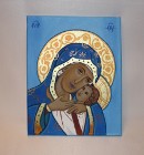 Obraz olejny Matka Boża i Dzieciątko Jezus ikona 