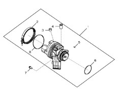 John Deere 9470RX - Pompa wodna RE549117 (Silnik)