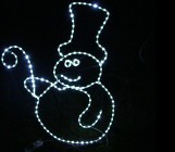 Bałwan mały Ozdoba świąteczna LED 2D