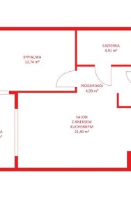 Mieszkanie, sprzedaż, 43.98, Gdynia, Redłowo-2