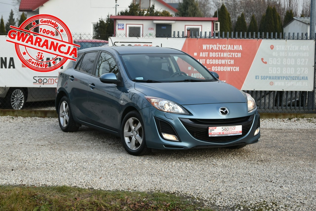 Mazda 3 II 1.6 BENZYNA 105KM 2011r. SALON Climatronic TEMPOMAT Isofix Alufelgi