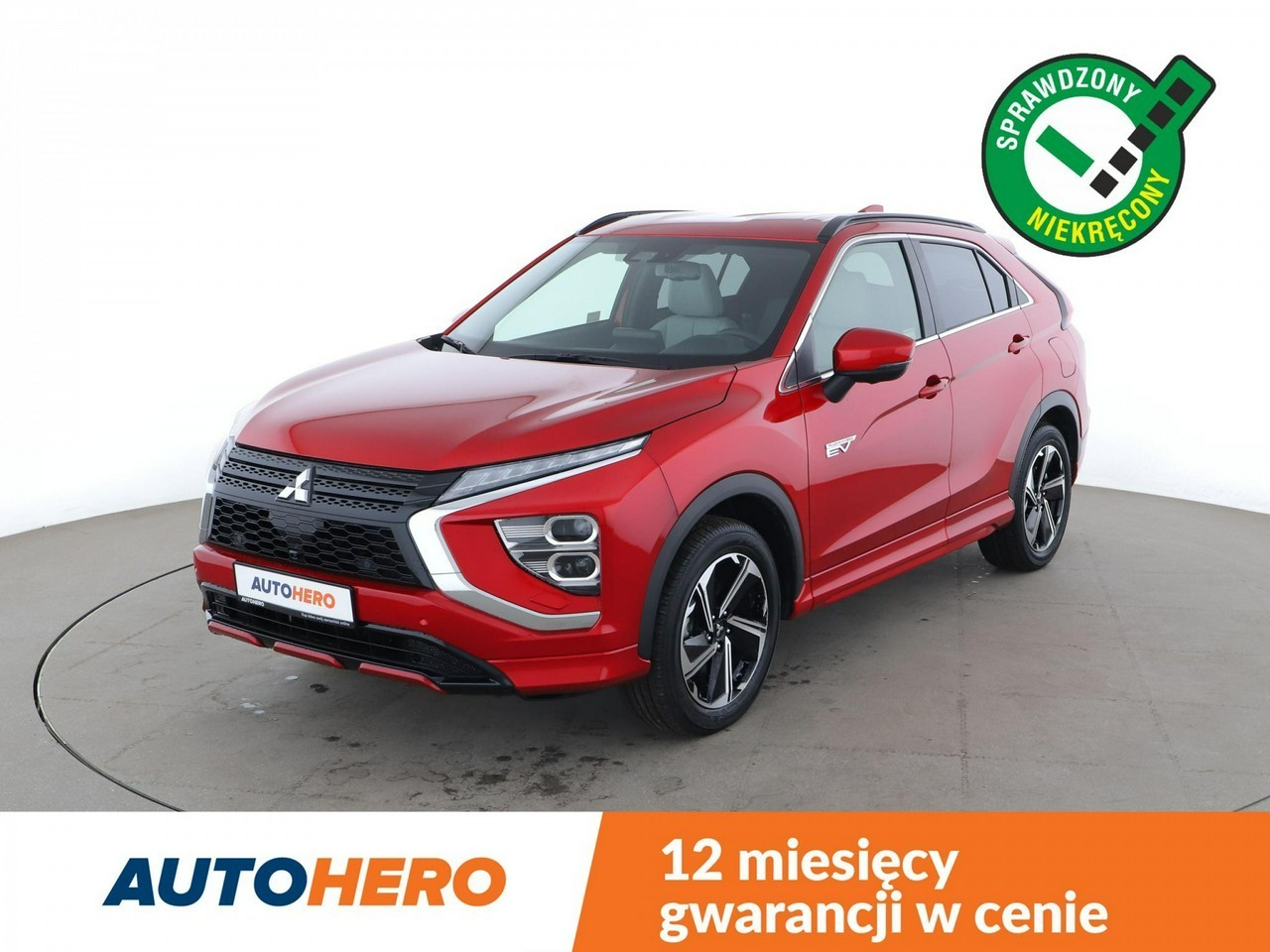 Mitsubishi Eclipse Cross FV23 PHEV 4WD Tempomat Nav Grzane Fotele Skóra HeadUP Radar Kamera L