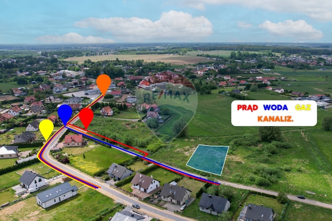 Działka 1074 m² w Starych Bielicach – pohled 5