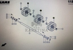 Wirnik wentylatora Claas Mega 370-340 Nr kat. 000 736 551 1 Nr kat. 000 736 551 1