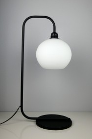 Lampa biurkowa BOLLESTAD biała kula szkło nowoczesny-2