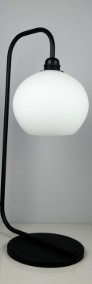 Lampa biurkowa BOLLESTAD biała kula szkło nowoczesny-3