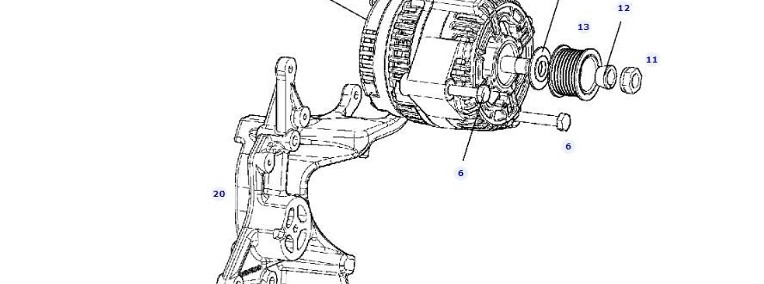 Fendt 828 Vario - alternator lewy F404900010040-1