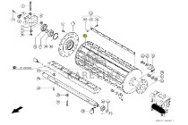 Claas Jaguar 970 - walec dolny transportowy 0013248680