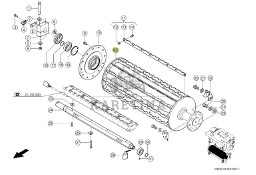 Claas Jaguar 970 - walec dolny transportowy 0013248680