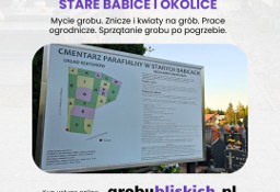 Opieka nad grobami Stare Babice - mycie grobu, znicze i kwiaty na grób