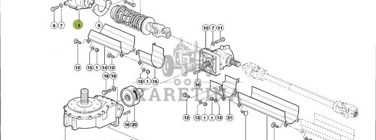 Claas RU600 - przekładnia kątowa 0009910270-1
