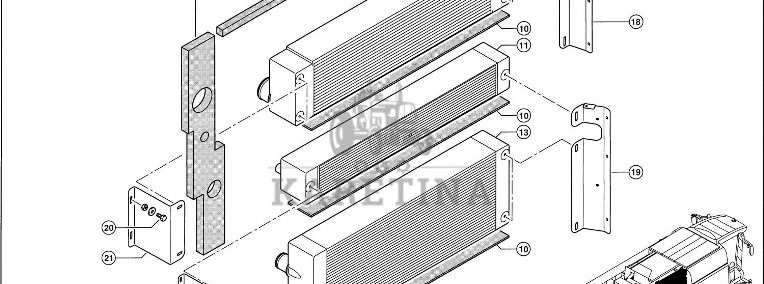 Claas Lexion 560 CHŁODNICA OLEJU 0007619821 (Silnik cat c9, c6.6; układ chłodzenia)-1