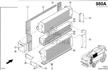Claas Lexion 560 CHŁODNICA OLEJU 0007619821 (Silnik cat c9, c6.6; układ chłodzenia)