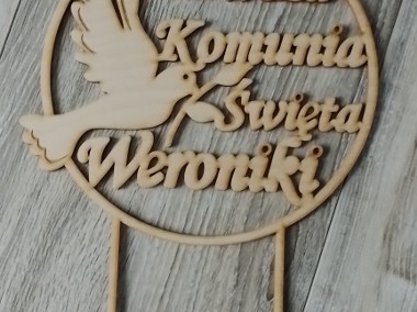 Dekoracja drewniana komunijna - Weronika-1