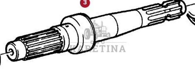 Fendt Favorit 514 Wał Odbioru Mocy CZĘŚCI G514100220070 514100220020-1