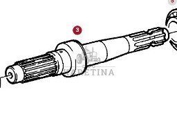 Fendt Favorit 514 Wał Odbioru Mocy CZĘŚCI G514100220070 514100220020