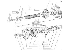 New Holland T6090 Kolo zebate napedz 38t, 55t 5164727