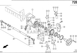 Claas Lexion 600 WAŁ KOŁA 0007698082 (Oś kierowana 2,87m - 3,27m, przestawialny korpus)