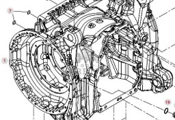 Massey Ferguson 7718S DYNA-VT Obudowa Osi Tylnej Napędowej CZĘŚCI 1030043000000
