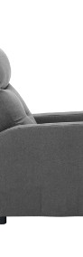 vidaXL Fotel rozkładany, jasnoszary, tapicerowany tkaniną 289816-4