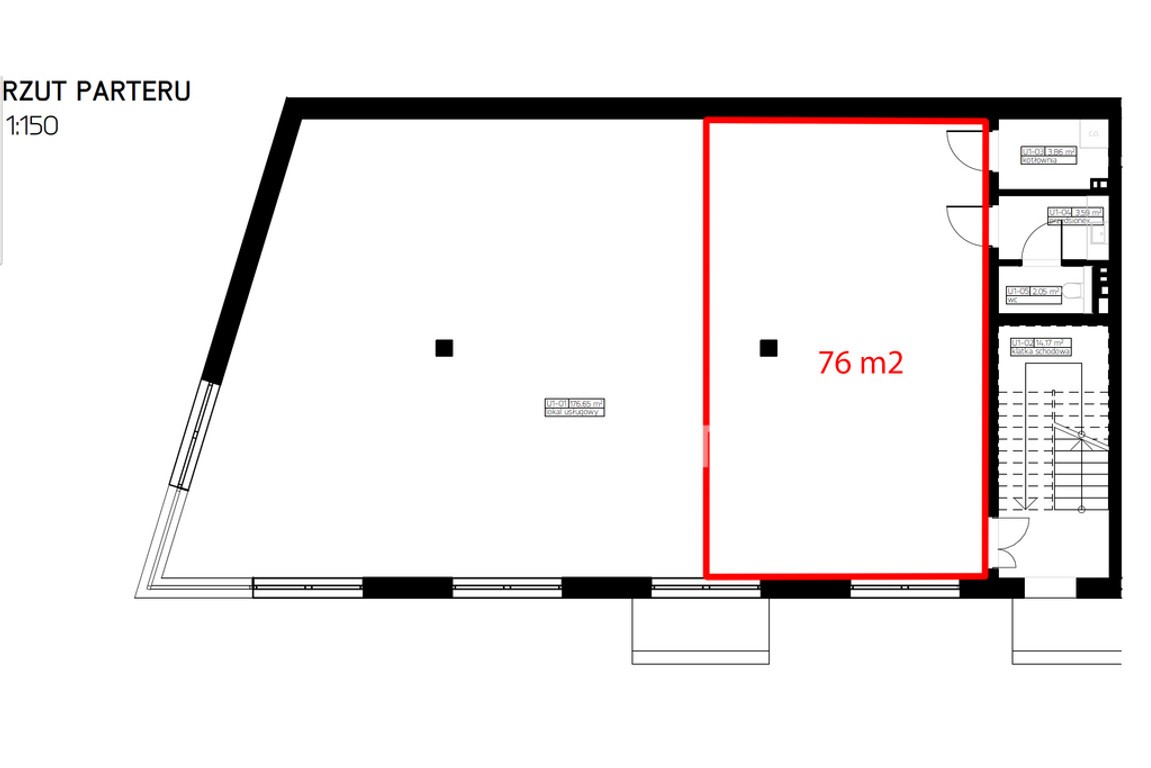 Rzeszów – lokal usługowy 76 m² na sprzedaż! - Widok 2