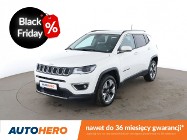 Jeep Compass II 4x4, automat, skóra, bi-xenon, czujniki parkowania, klima auto