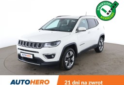 Jeep Compass II 4x4, automat, skóra, bi-xenon, czujniki parkowania, klima auto