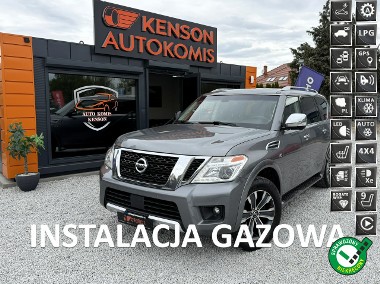 Nissan Armada 8mio osobowy, Podgrzewane fotele, Kamera cofania, LED, LPG, Szyber-1