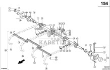 Claas Lexion 600 WAŁEK PRZENOŚNIKA POCHYŁEGO 0007669281 (Kanał wciągający; wałek górny)