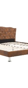 vidaXL Rama łóżka, brązowa, sztuczna skóra zamszowa, 160 x 200 cm 280545-3