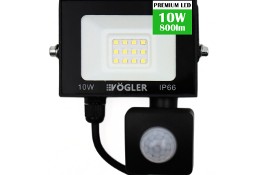 Naświetlacz Halogen z czujnikiem ruchu LED Lampa Reflektor 10W Vogler