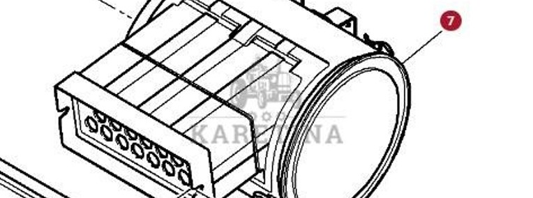 Massey Ferguson 8480 Zespół Filtra Powietrza Przepływomierz CZĘŚCI 4278222M91-1