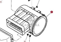 Massey Ferguson 8480 Zespół Filtra Powietrza Przepływomierz CZĘŚCI 4278222M91
