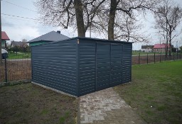 Garaż / domek ogrodowy 4m x 3m GRAFIT MAT dach ze spadem na tył