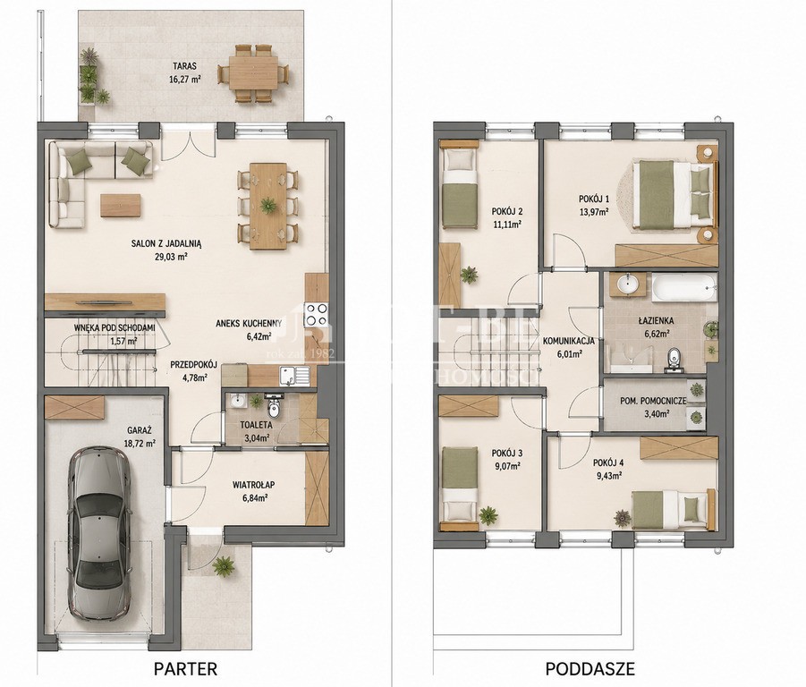 nowoczesny dom/Siechnice/5 pokoi - Widok 4