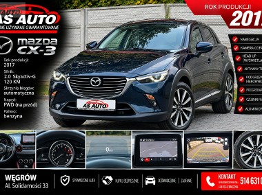 Mazda CX-3 2,0i 120KM SkyActive-G/FullLed/HeadUp/BOSE/Navi/Kamera/Alu/Skóra/Alu-1