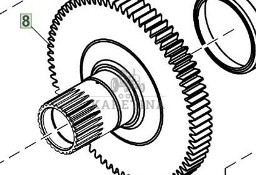John Deere 8130 8230 8330 8430 8530 Bieg Koło Zębate Skrzyni Biegów IVT CZĘŚĆI R192615