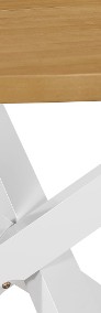 vidaXL Stół jadalniany, biały, 120x75 cm, MDF247631-3