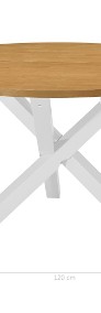 vidaXL Stół jadalniany, biały, 120x75 cm, MDF247631-4