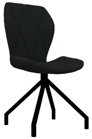 vidaXL Krzesła stołowe, 2 szt., czarne, sztuczna skóra282552-2