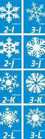 Płatki śniegu 24 cm, gwiazdki, ozdoby świąteczne, grubość 2 cm! -4