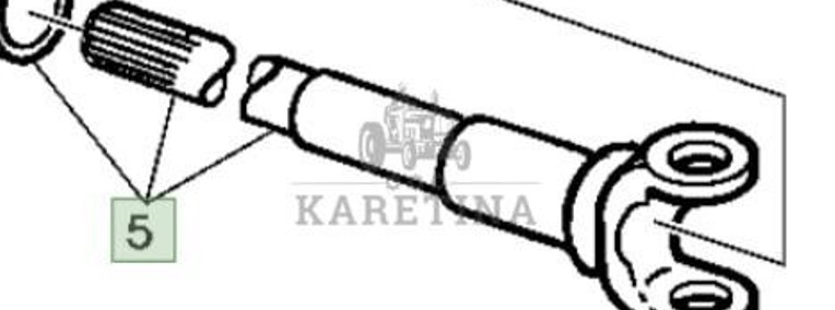 John Deere 6230 6630 Przedni Wał Napędowy AL177179-1