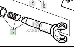 John Deere 6230 6630 Przedni Wał Napędowy AL177179