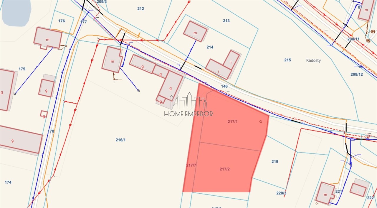 Działka na sprzedaż, 1211 m², Barczewo Radosty - Widok 2