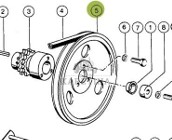 Claas Dominator 96 Koło Pasowe Napędu Bębna 0006031343 00 0603 134 3