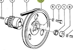 Claas Dominator 96 Koło Pasowe Napędu Bębna 0006031343 00 0603 134 3
