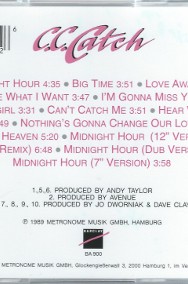 CD C.C. Catch - Hear What I Say (1989) (Metronome)-2