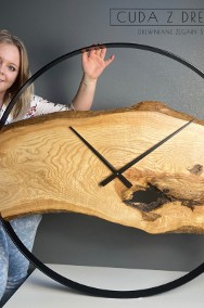 Drewniany zegar, nowoczesny, loft | na zamówienie | różne średnice 35-70 cm-2