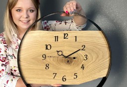 Drewniany zegar, nowoczesny, loft | na zamówienie | różne średnice 35-70 cm