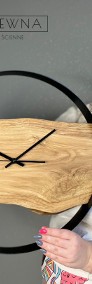 Drewniany zegar, nowoczesny, loft | na zamówienie | różne średnice 35-70 cm-4